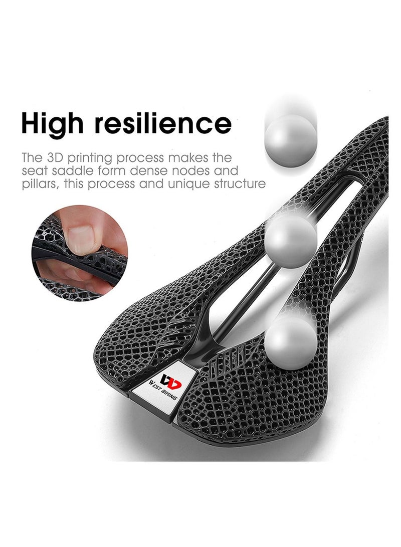 Bike Seat Lightweight 3D Bicycle Saddle Cushion for MTB Road Bike Cycling Comfortable Honeycomb Cushion