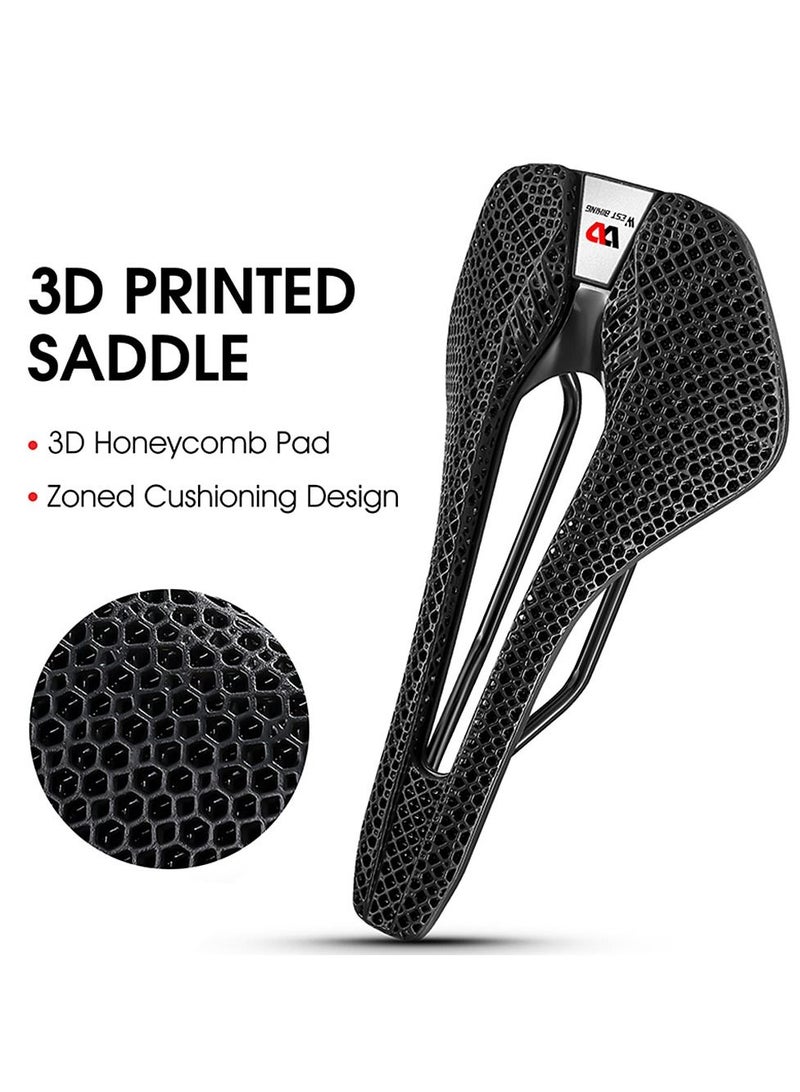 Bike Seat Lightweight 3D Bicycle Saddle Cushion for MTB Road Bike Cycling Comfortable Honeycomb Cushion
