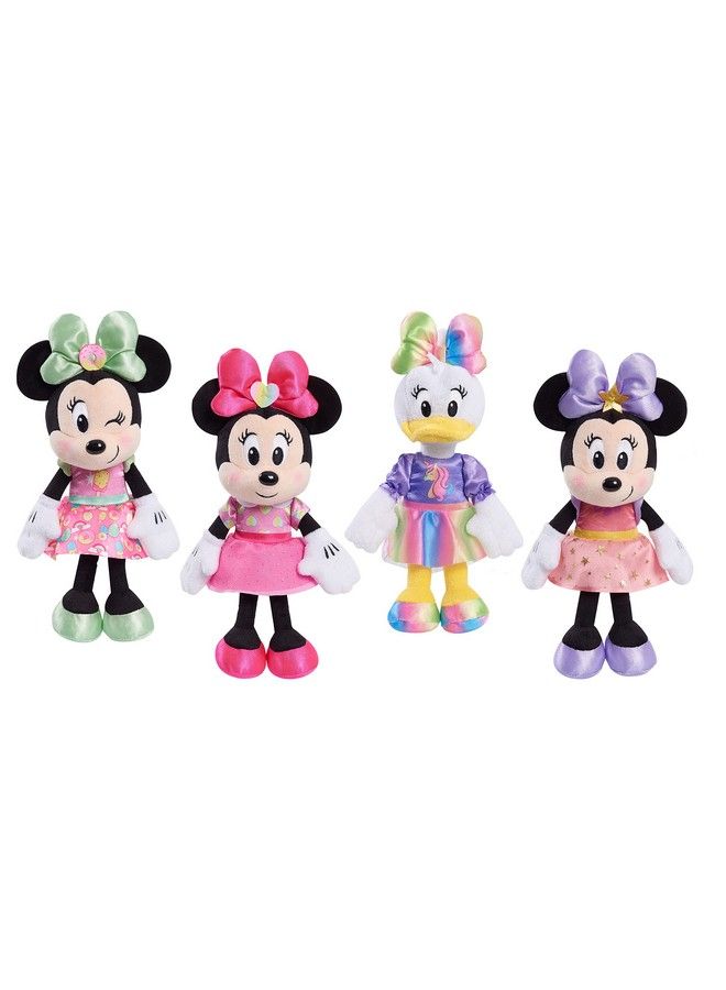 Disney Junior Minnie Mouse 8Inch Small Sweets Minnie Mouse Beanbag Plush Minnie Mouse In Pink Sweet Treats Dress Stuffed Animal By Just Play