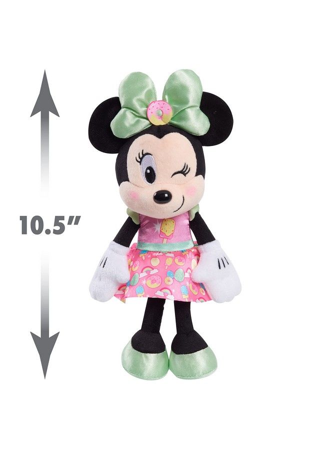Disney Junior Minnie Mouse 8Inch Small Sweets Minnie Mouse Beanbag Plush Minnie Mouse In Pink Sweet Treats Dress Stuffed Animal By Just Play