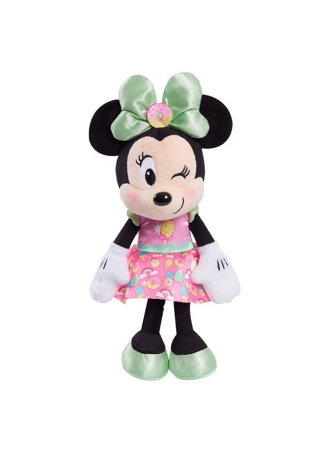 Disney Junior Minnie Mouse 8Inch Small Sweets Minnie Mouse Beanbag Plush Minnie Mouse In Pink Sweet Treats Dress Stuffed Animal By Just Play