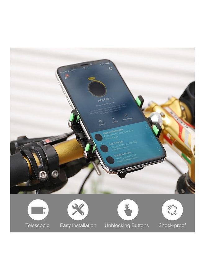 Bicycle Adjustable Aluminum Alloy Mobile Phone Holder