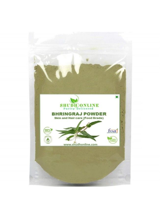 Organic Bhringraj Powder For Hair Growth Skin And Eating (500 Grams) 100% Natural Eclipta Alba Bringraj Powder Bhringrajasava Bringaraja