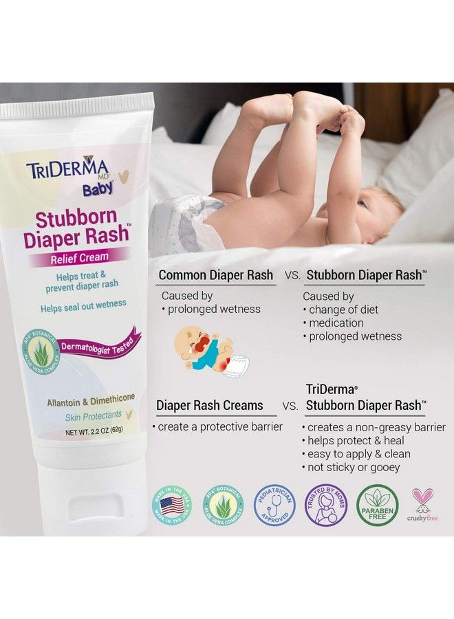 Stubborn Diaper Rash Relief Cream 2.2 Ounce