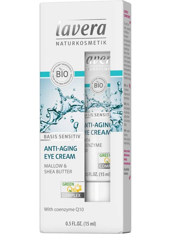 ® Antiaging Eye Cream With Innovative Natural Composition Of Coenzyme Q10 Organic Jojoba Oil & Aloe Vera To Actively Fight Wrinkles Fine Lines & Signs Of Skin Aging For Under Eyes 0.5 Oz