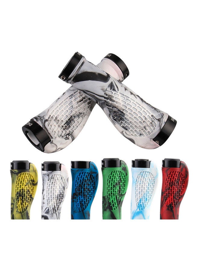 Bicycle Handle Grips Mtb Handlebar Bilateral Rubber Lock Rubber 22.2mm Non-slip Handle Grips 14*14*14cm