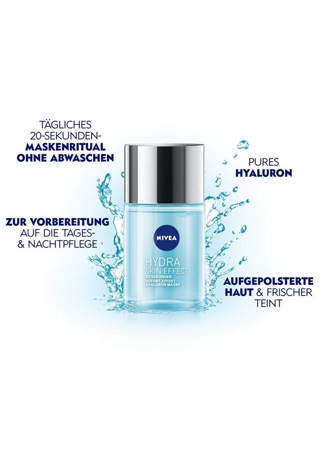 Hydra Skin Effect 20 Seconds, Instant Effect Hyaluronic Mask, 100 ml, Face Mask for Preparing for Day and Night Cream, Mask with Pure Hyaluronic