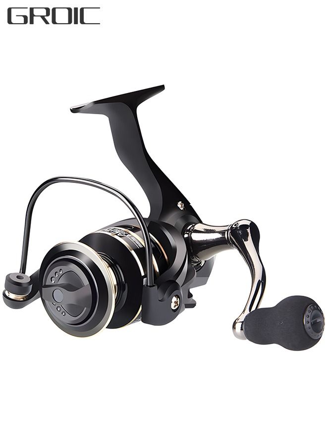 AC4000 Spinning Fishing Reel Wheel Ultra Smooth Aluminum Spool & Handle 8Kg Max Drag Durable Spinning Wheel In for Saltwater or Freshwater