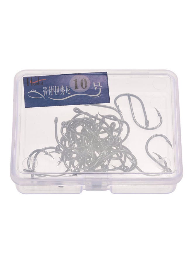 40-Piece Strong Stainless Steel Sharpened Jigging Fish Hooks
