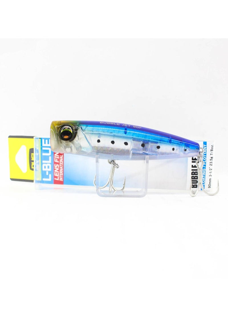 Duel L-Blue Bubble Jet Floating Popper 120mm