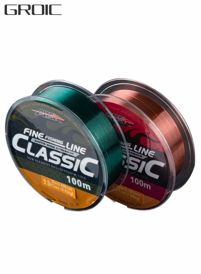 2pack 150 Metres Fishing Stee Wire Nylon Coated Leader Wire,Main Line of Fishing Line,Underwater-Faster Sinking- Ultralow Stretch,Fishing Supplies