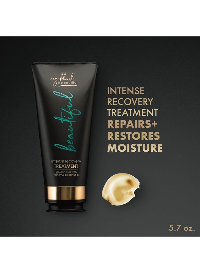 My Black is Beautiful Intense Recovery Treatment, Sulfate Free, for Curly and Coily Hair with Coconut Oil, Honey and Turmeric, 9.6 fl oz