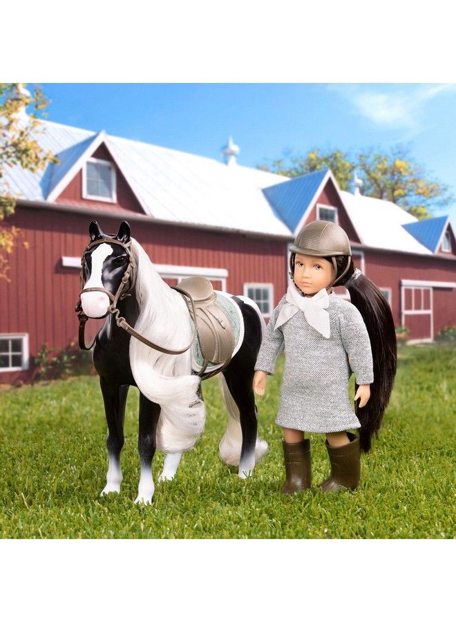 Dolls Mini Doll & Toy Horse Small 6Inch Doll & Gypsy Vanner Horse Set With Clothes Animal & Accessories Playset For Kids Ansley & Arabel 3 Years +