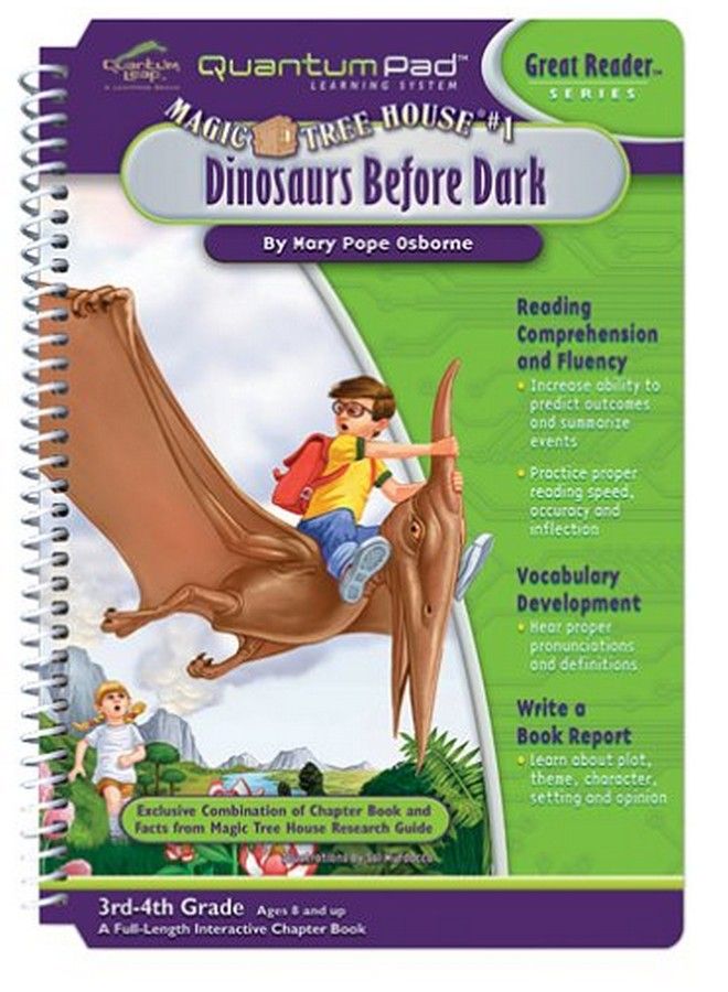 Quantum Pad Learning System: Magic Tree House Dinosaurs Before Dark Interactive Book And Cartridge