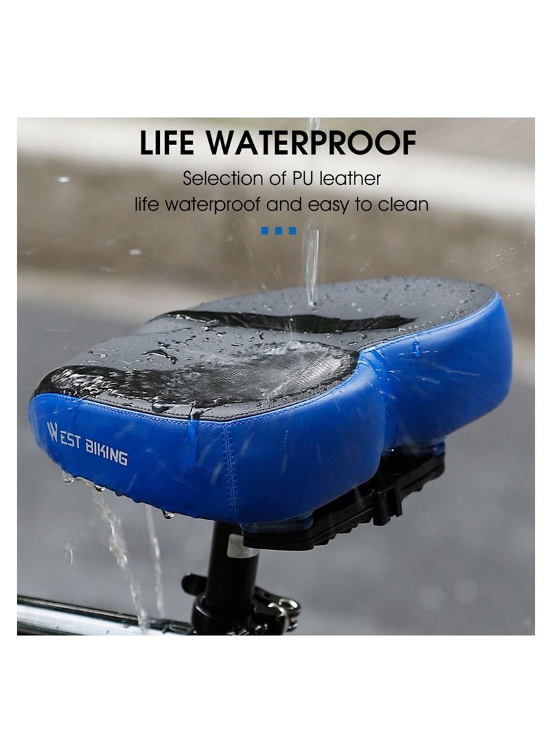 WEST BIKING Ergonomic Bicycle Replacement Saddle Soft Widen Thicken Road Bike Cushion Long Distance Riding Comfortable Shockproof Cycling Seats