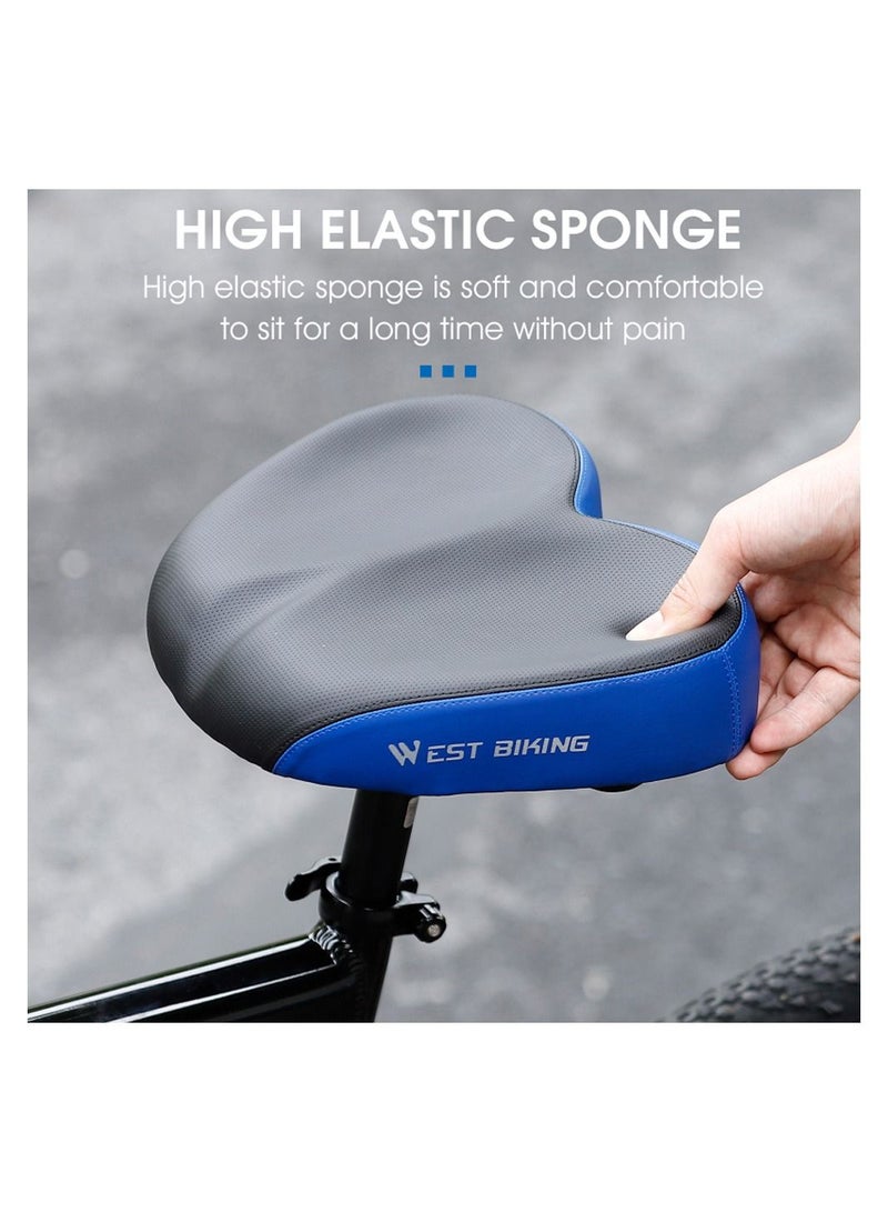 WEST BIKING Ergonomic Bicycle Replacement Saddle Soft Widen Thicken Road Bike Cushion Long Distance Riding Comfortable Shockproof Cycling Seats