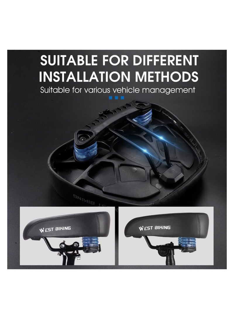 WEST BIKING Ergonomic Bicycle Replacement Saddle Soft Widen Thicken Road Bike Cushion Long Distance Riding Comfortable Shockproof Cycling Seats