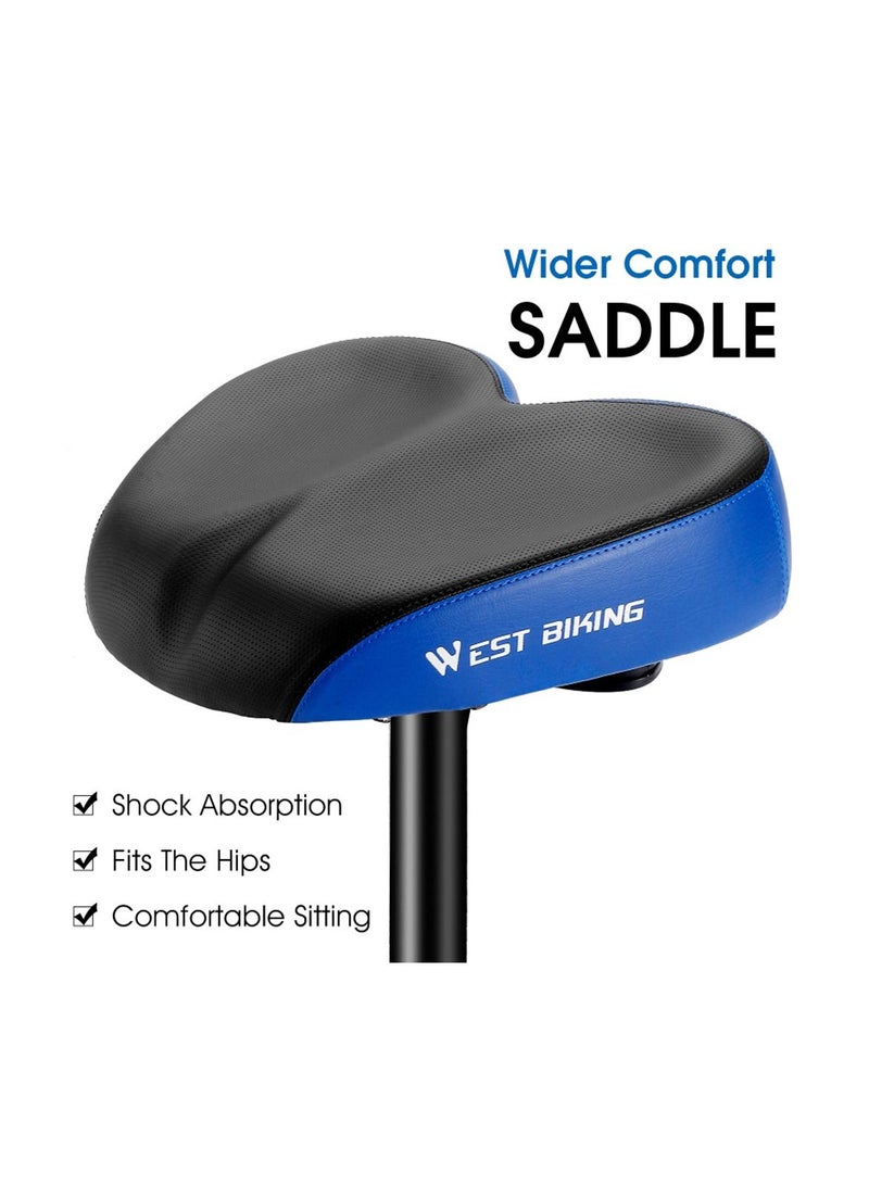 WEST BIKING Ergonomic Bicycle Replacement Saddle Soft Widen Thicken Road Bike Cushion Long Distance Riding Comfortable Shockproof Cycling Seats