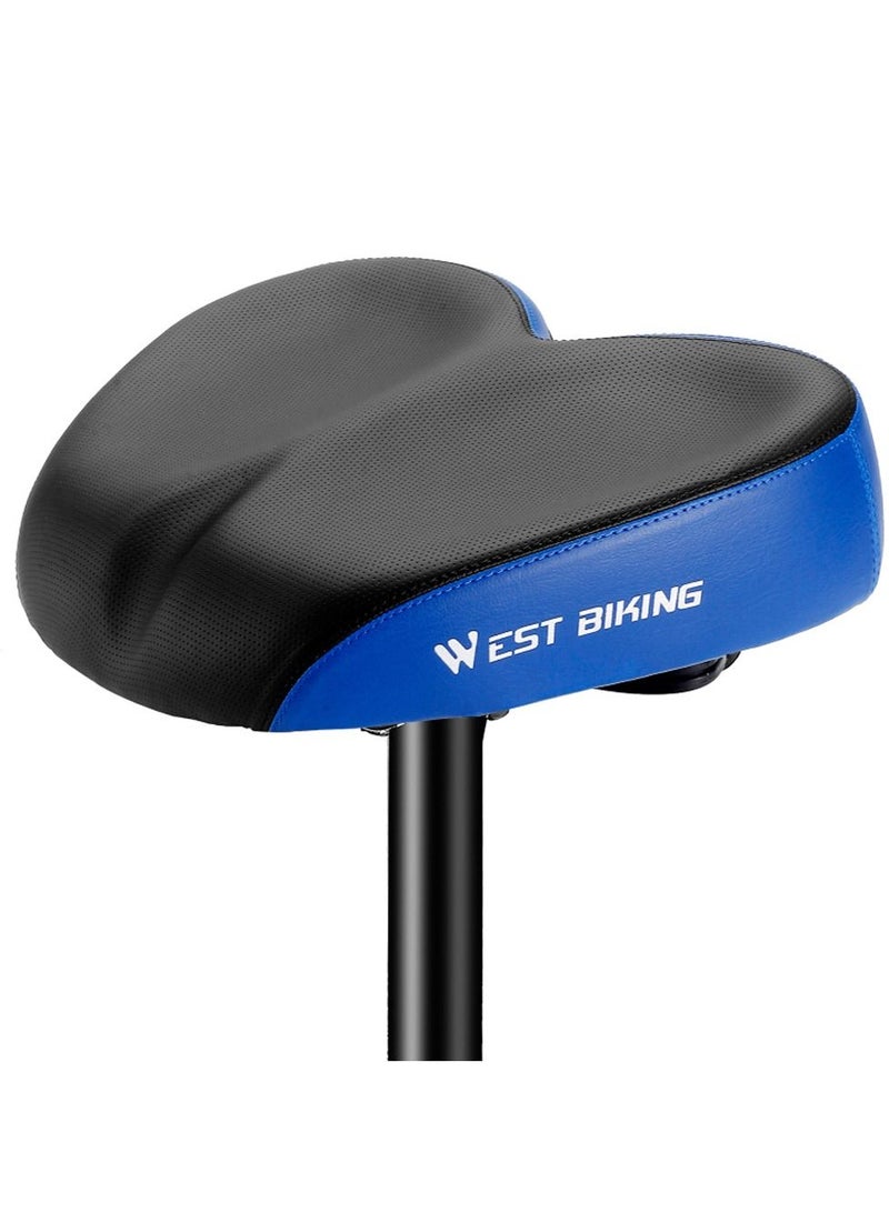 WEST BIKING Ergonomic Bicycle Replacement Saddle Soft Widen Thicken Road Bike Cushion Long Distance Riding Comfortable Shockproof Cycling Seats