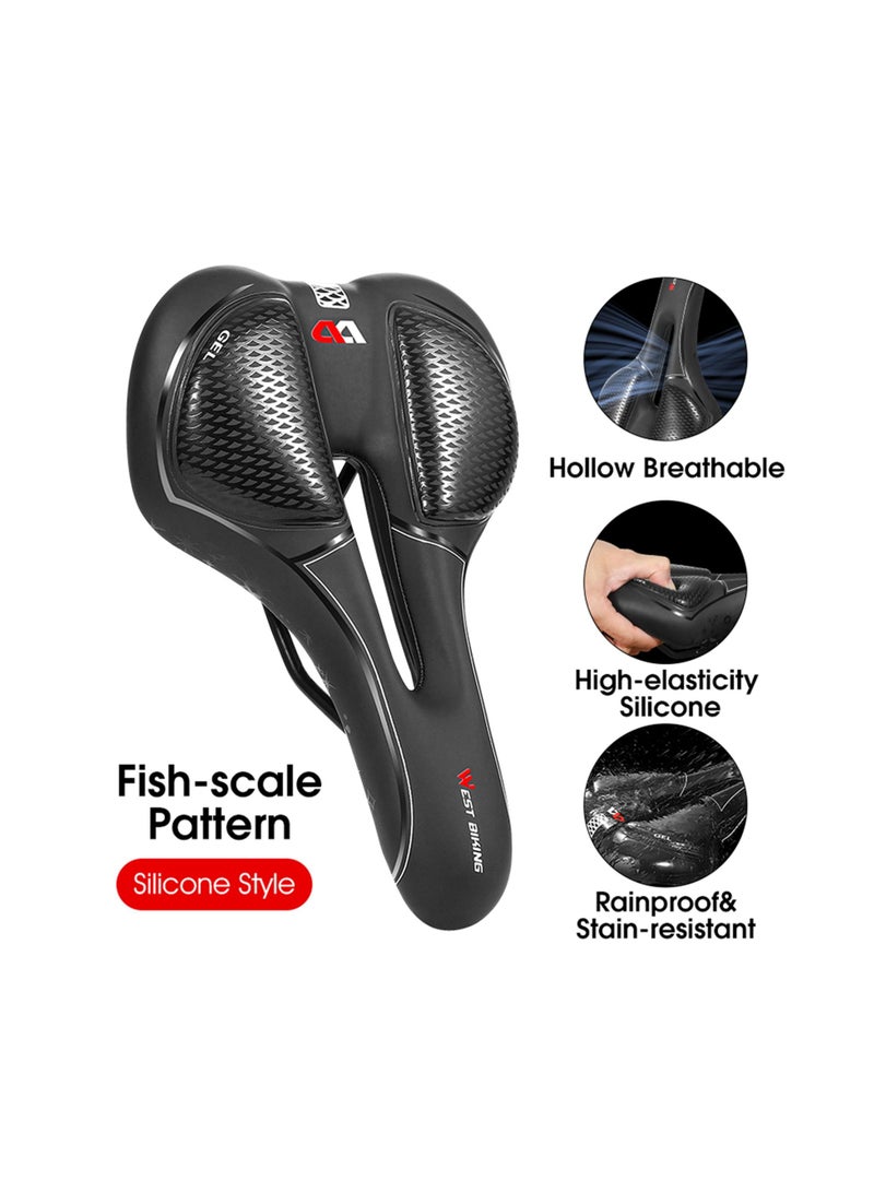 Bike Seat Padded Bicycle Saddle Cushion for Men Women MTB Mountain Road Bike Cycling Type C
