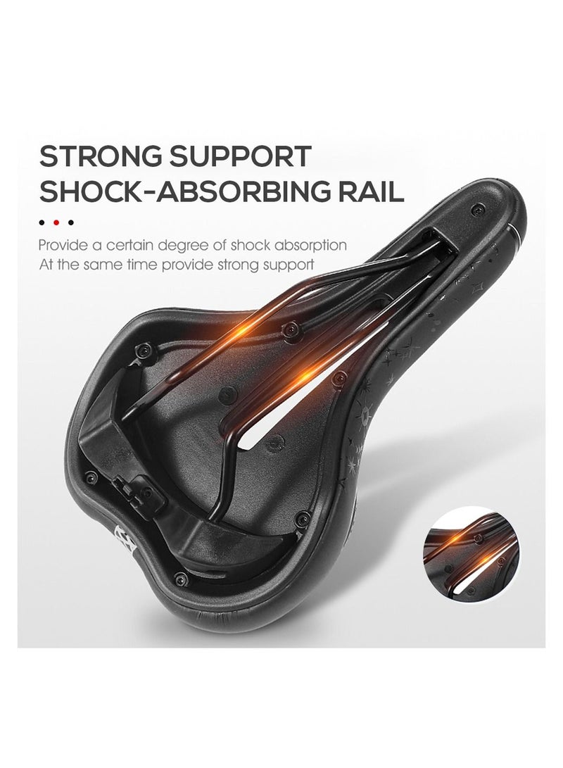 Bike Seat Padded Bicycle Saddle Cushion for Men Women MTB Mountain Road Bike Cycling Type C