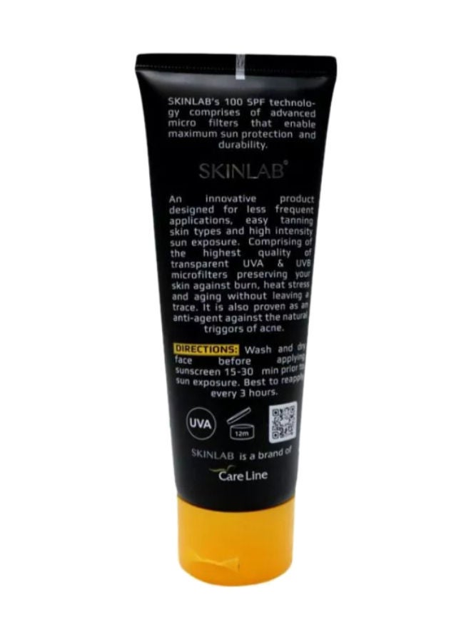 UVA/UVB SPF100 Sunscreen