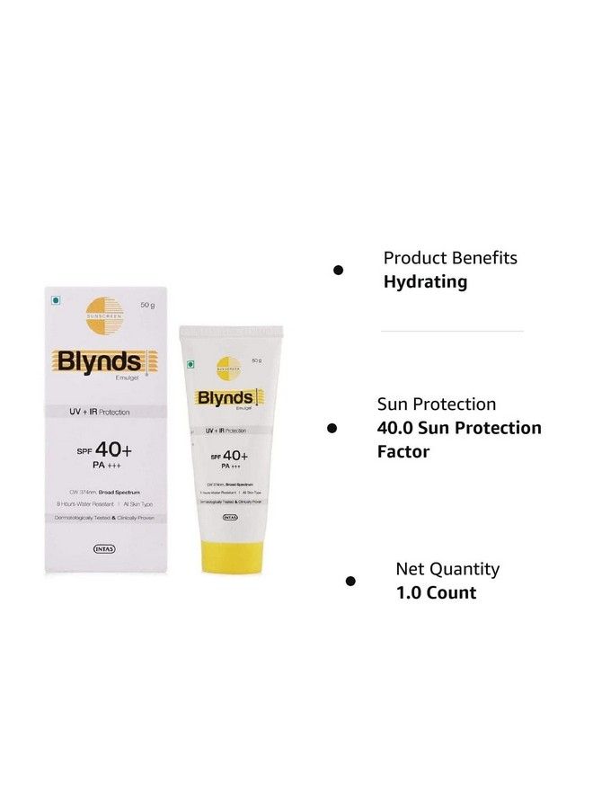 Blynds Emulgel Spf 40+ Sunscreen Gel (50G)