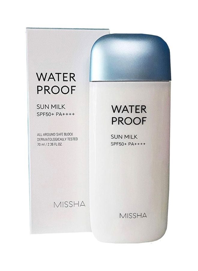 Water Proof Sun Milk All-Around Safe Block Sunscreen SPF50+ PA++++ 70ml