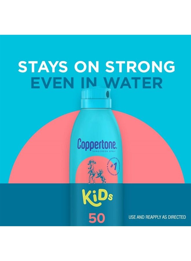 Kids Sunscreen Spray SPF 50, Water Resistant Spray Sunscreen for Kids, #1 Pediatrician Recommended Sunscreen Brand, Broad Spectrum SPF 50 Sunscreen Pack, 5.5 Ounce (Pack of 2)