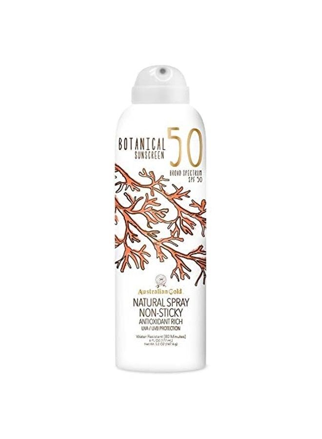 Botanical SPF 50 Natural Sunscreen Spray, Broad Spectrum Sunblock, Formulated with Antioxidants-Rich and Natural Native-Australian Ingredients, Citrus Oasis Fragrance, 6 Fl Oz
