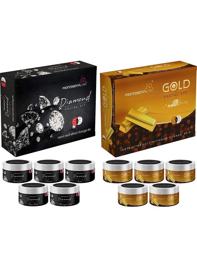 Diamond + Gold Facial Kit Sp. Combo For Women (250 + 250 Gm)