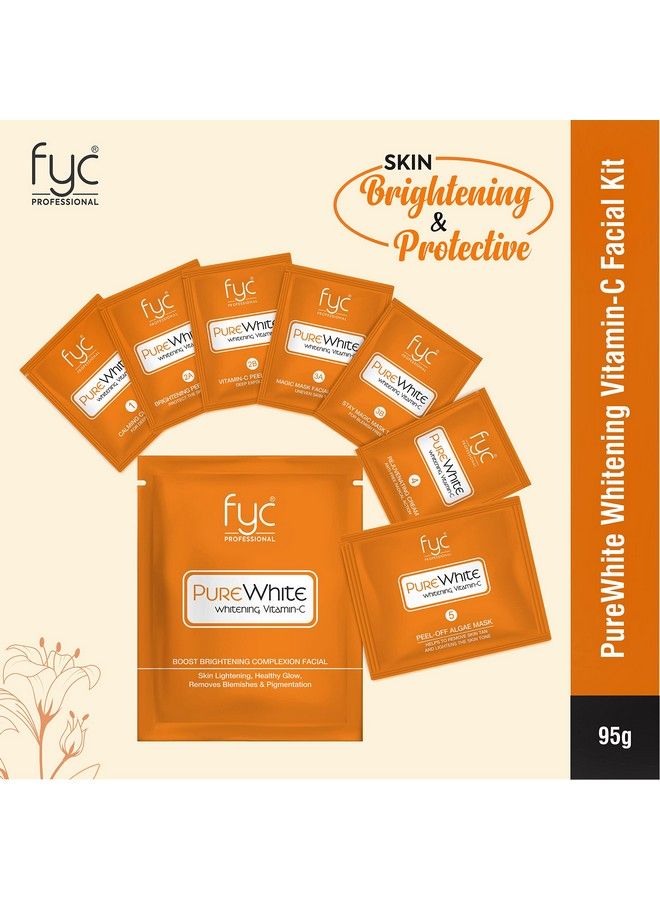 Professional Yavi Cosmetics Pure White Vitaminc Facial Kit Pouch One Time Use