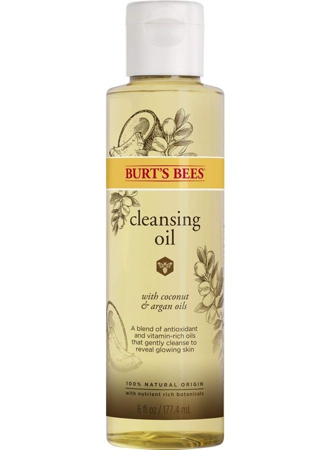 100% Natural Facial Cleansing Oil for Normal to Dry Skin, 6 Oz