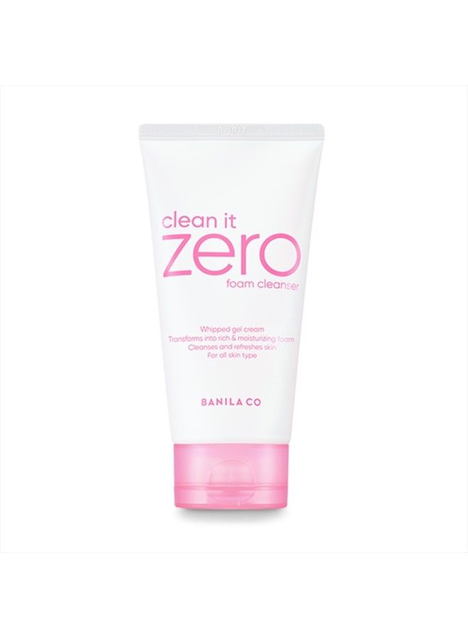 NEW Clean It Zero Foam Cleanser 150ml, all skin types, creamy foam cleanser with natural herbs