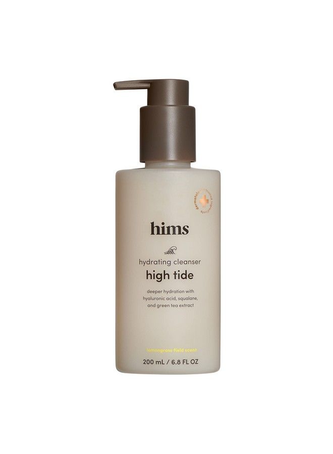 Hims High Tide Hydrating Daily Cleanser For Men Gentle Face Cleanser With Hyaluronic Acid Squalane And Green Tea Extract Lemongrass Field Scent