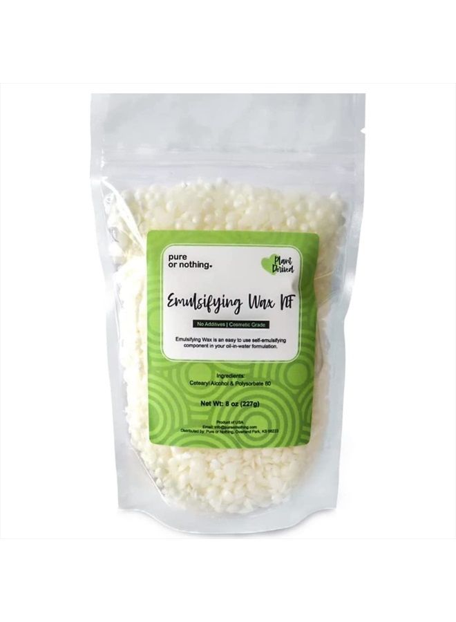 Non-GMO Emulsifying Wax NF Pastilles - 8 oz. | 100% Natural Plant Derived | for Lotion, Cream Making & Cosmetic Formulation | Cosmetic Grade | Product of USA