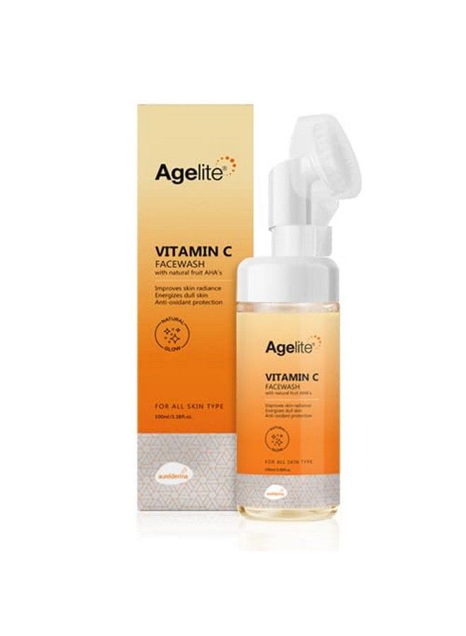 Agelite Vitamin C Face Wash With Natural Fruit Aha'S 100Ml
