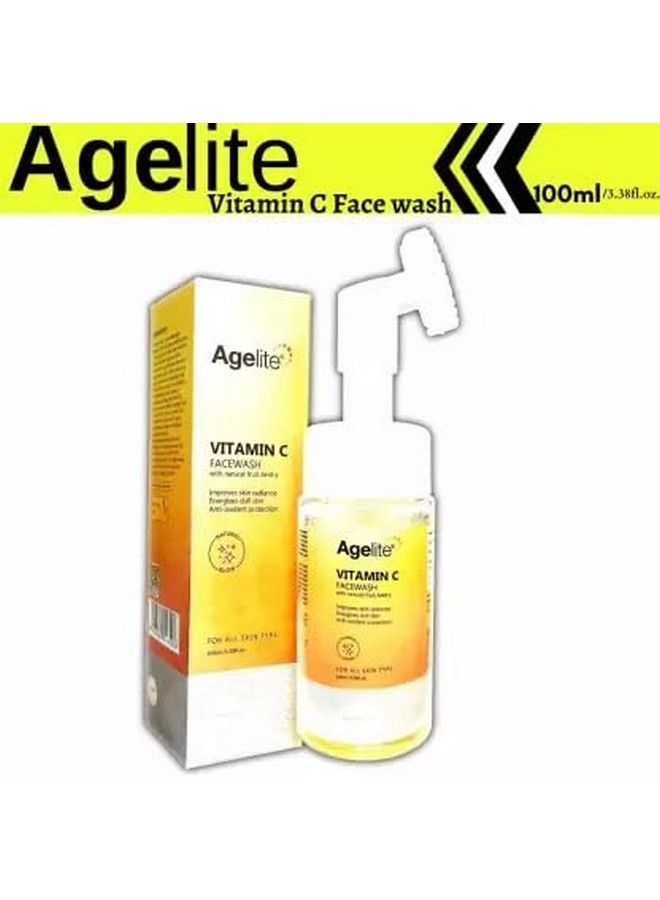 Agelite Vitamin C Face Wash With Natural Fruit Aha'S 100Ml