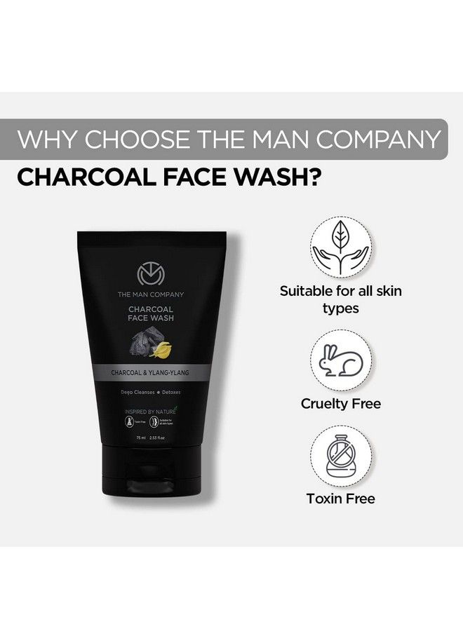 Ultimate Face Wash Duo ; Charcoal & Vitamin C Face Wash 75 Ml ; Oil Free Look ; Blackheads Removal ; Instant Glow ; All Skin Types