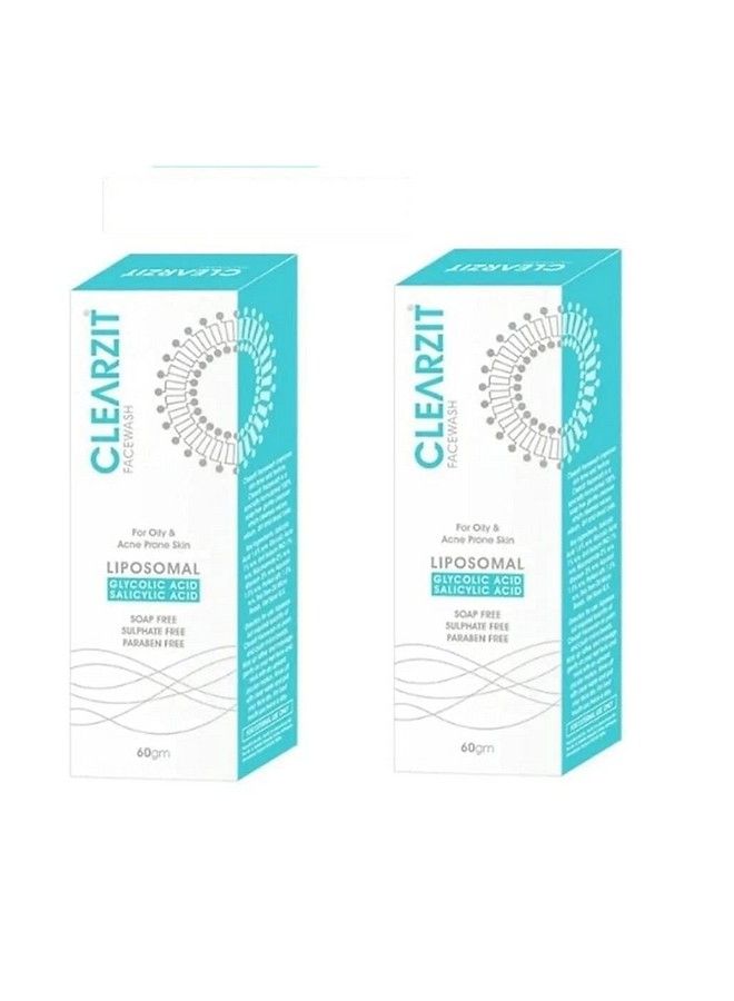 Clearzit Face Wash For Acne And Prone Skin For Oil Control On Face (Pack Of 2) ( 60 Gm )