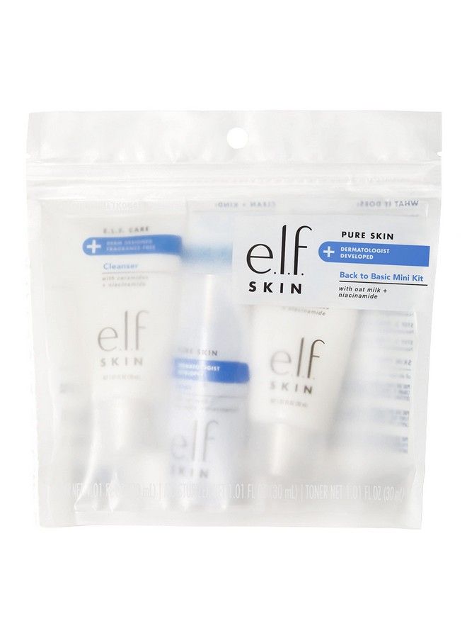 Skin Pure Skin Back To Basics Mini Kit Clean & Gentle Cleanser Toner & Moisturizer Great For Sensitive Skin Tsafriendly Sizes