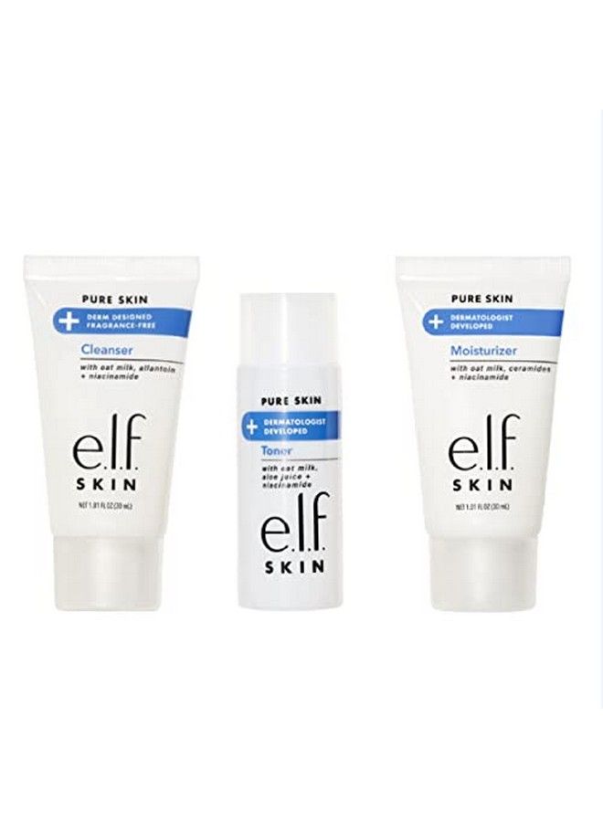 Skin Pure Skin Back To Basics Mini Kit Clean & Gentle Cleanser Toner & Moisturizer Great For Sensitive Skin Tsafriendly Sizes