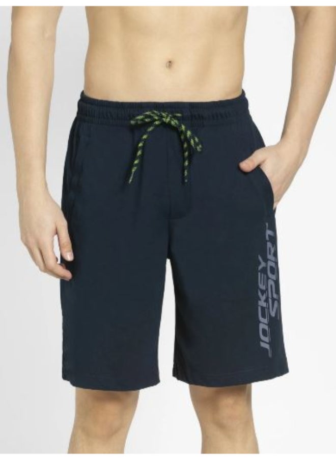 Straight Fit Shorts Navy