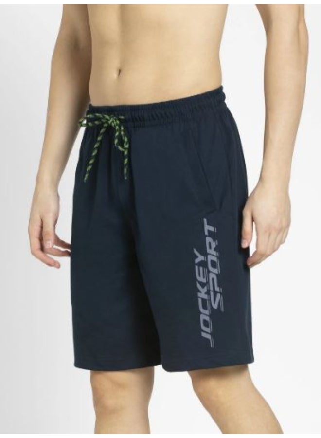 Straight Fit Shorts Navy
