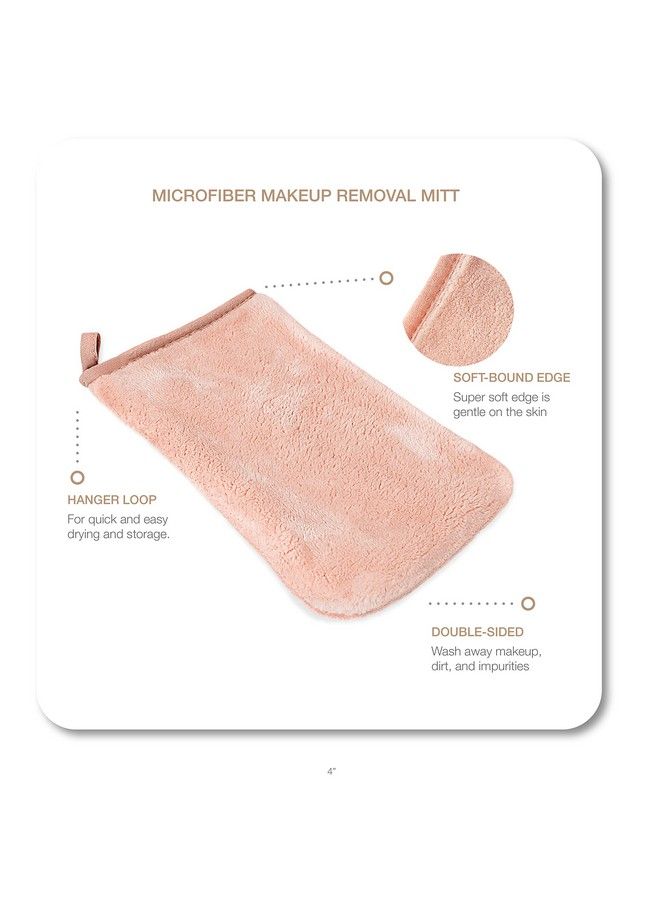 Microfiber Wash Cloth And Makeup Removal Facial Cleansing Cleaning Mitt 3 Pack