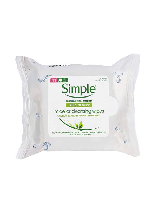 25-Piece Micellar Cleansing Wipes