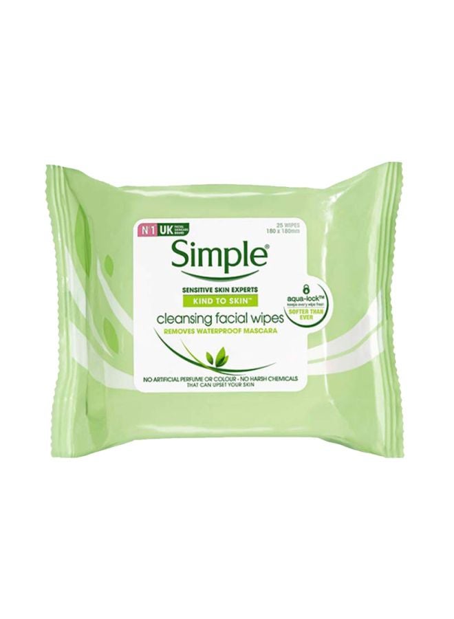 Simple Kind To Skin Cleansing Facial Wipes White