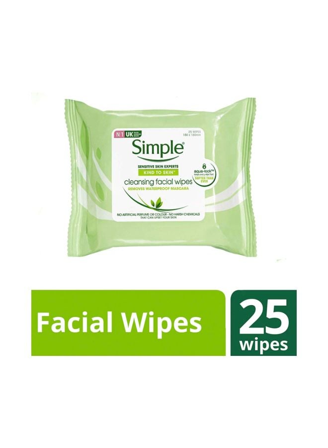 Simple Kind To Skin Cleansing Facial Wipes White