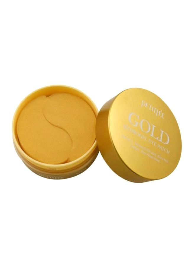 60-Piece Gold Hydrogel Eye Patch Clear 181grams