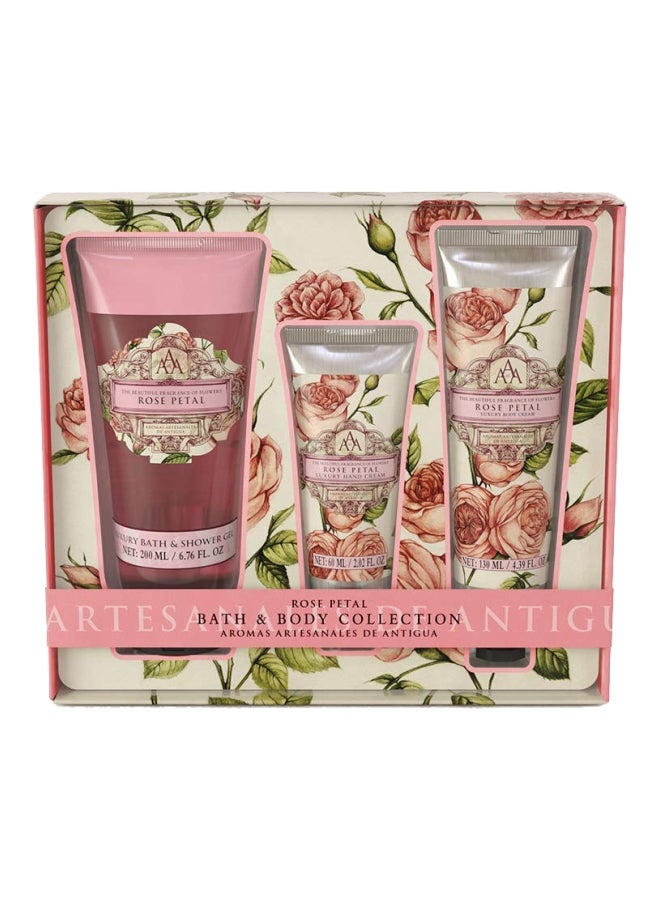 Bath And Body Collection Rose Petal Body Gift Set